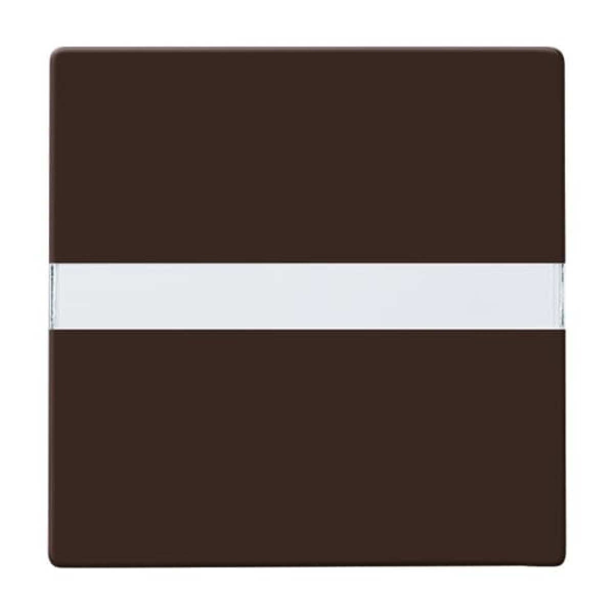 Rocker with labelling field for Switchpush button, Single rocker brown - Allwetter 44 IP 44