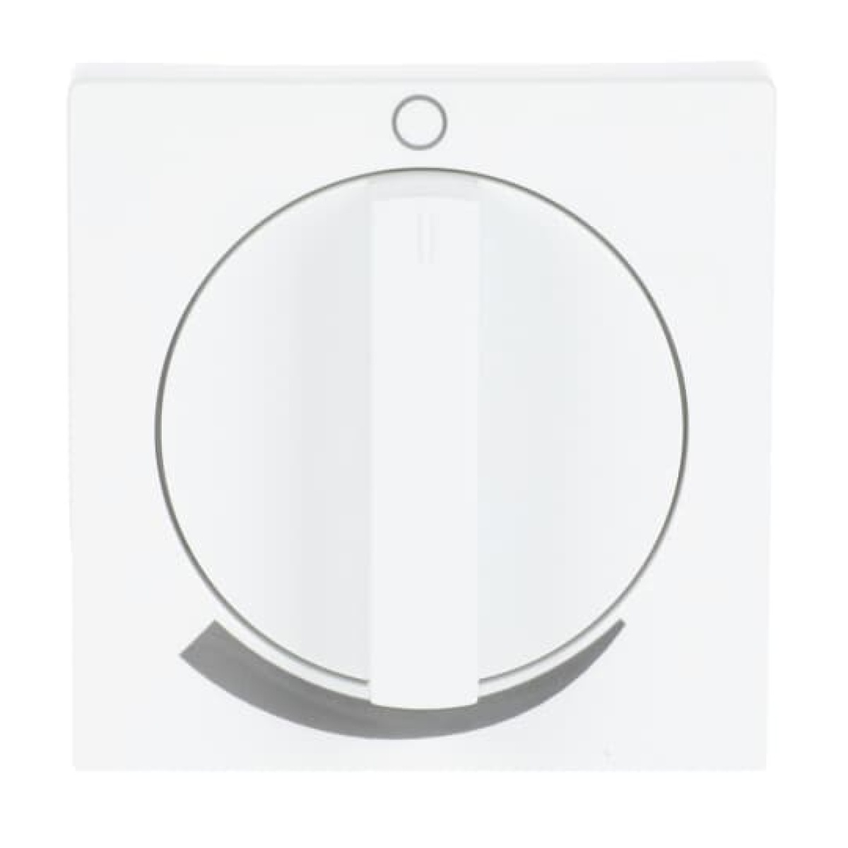 Cover plate with legend Loudspeaker Turn button studio white - Platform 63