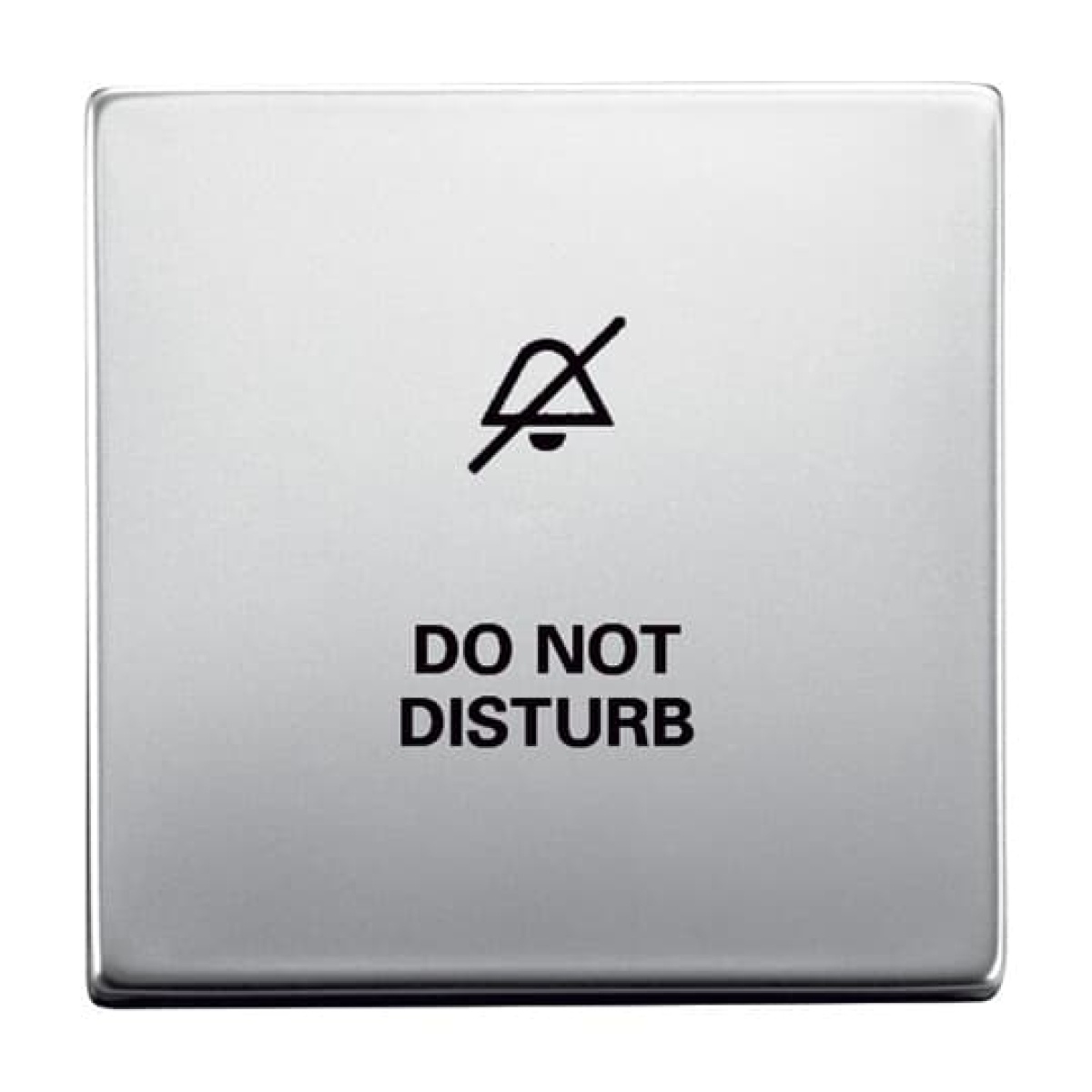 Rocker with legend DND for Switchpush button, Single rocker stainless steel - Pure Stainless Steel