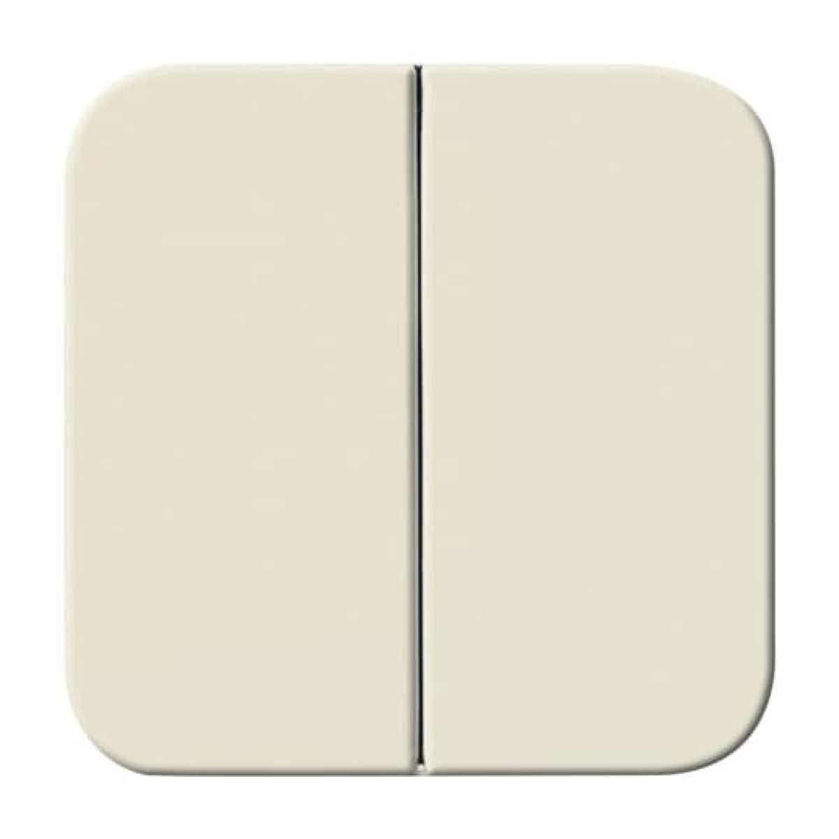 Rocker for Switchpush button, Two-part rocker white - Busch-Duro 2000 SI