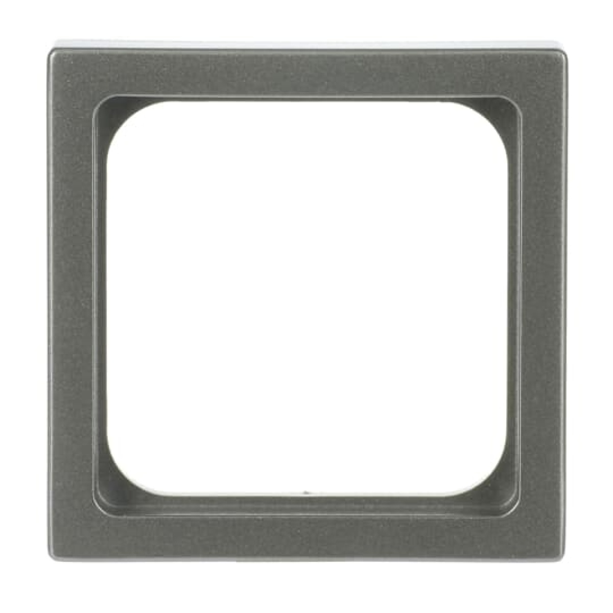 Cover plate Telecommunication inserts 50 x 50 mm grey metallic - Platform 63
