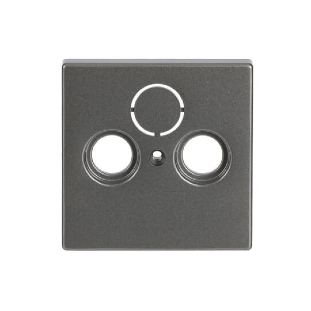 Cover plate SAT 3 gang grey metallic - Platform 63