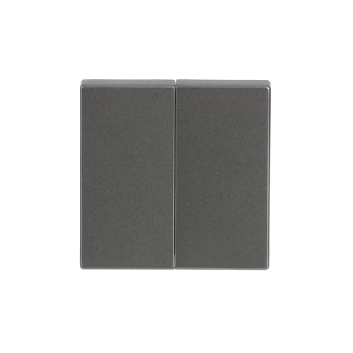 Rocker for Switchpush button, Two-part rocker grey metallic - Platform 63