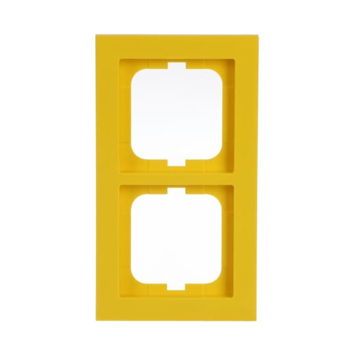Cover frame 2-gang yellow - Busch-axcent
