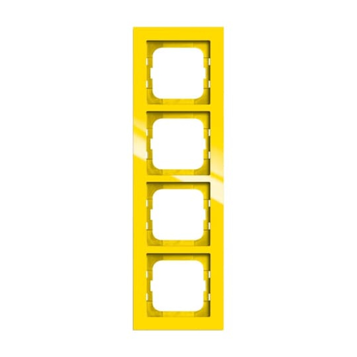 Cover frame 4-gang yellow - Busch-axcent