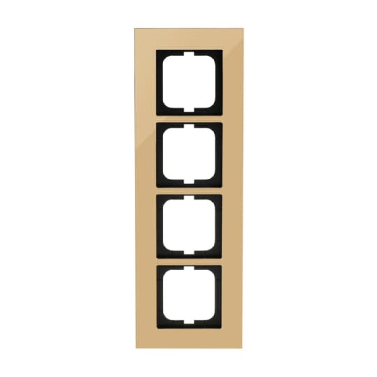 Cover frame 4-gang gold - carat