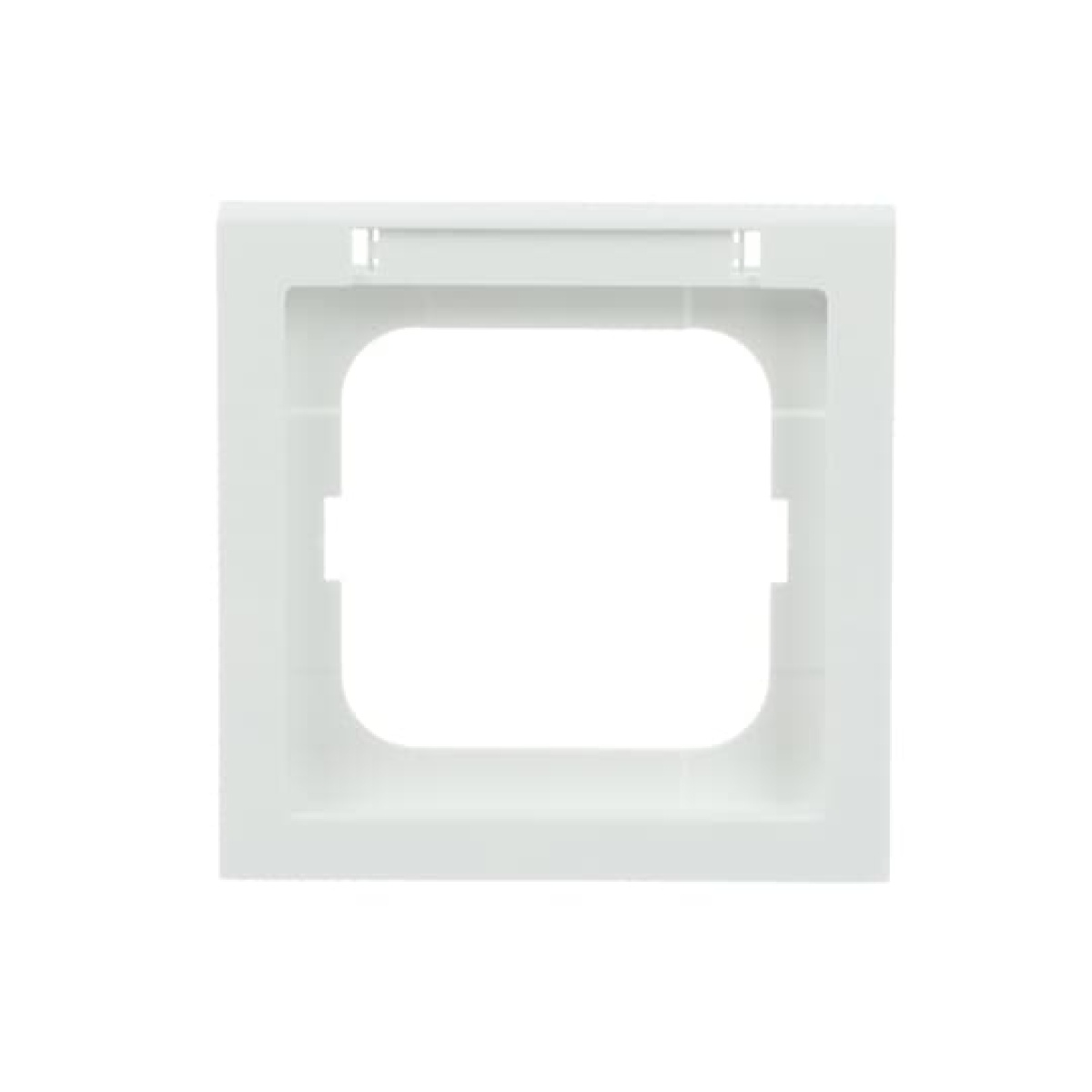 Cover frame with labelling field with label space 1-gang studio white - future linear