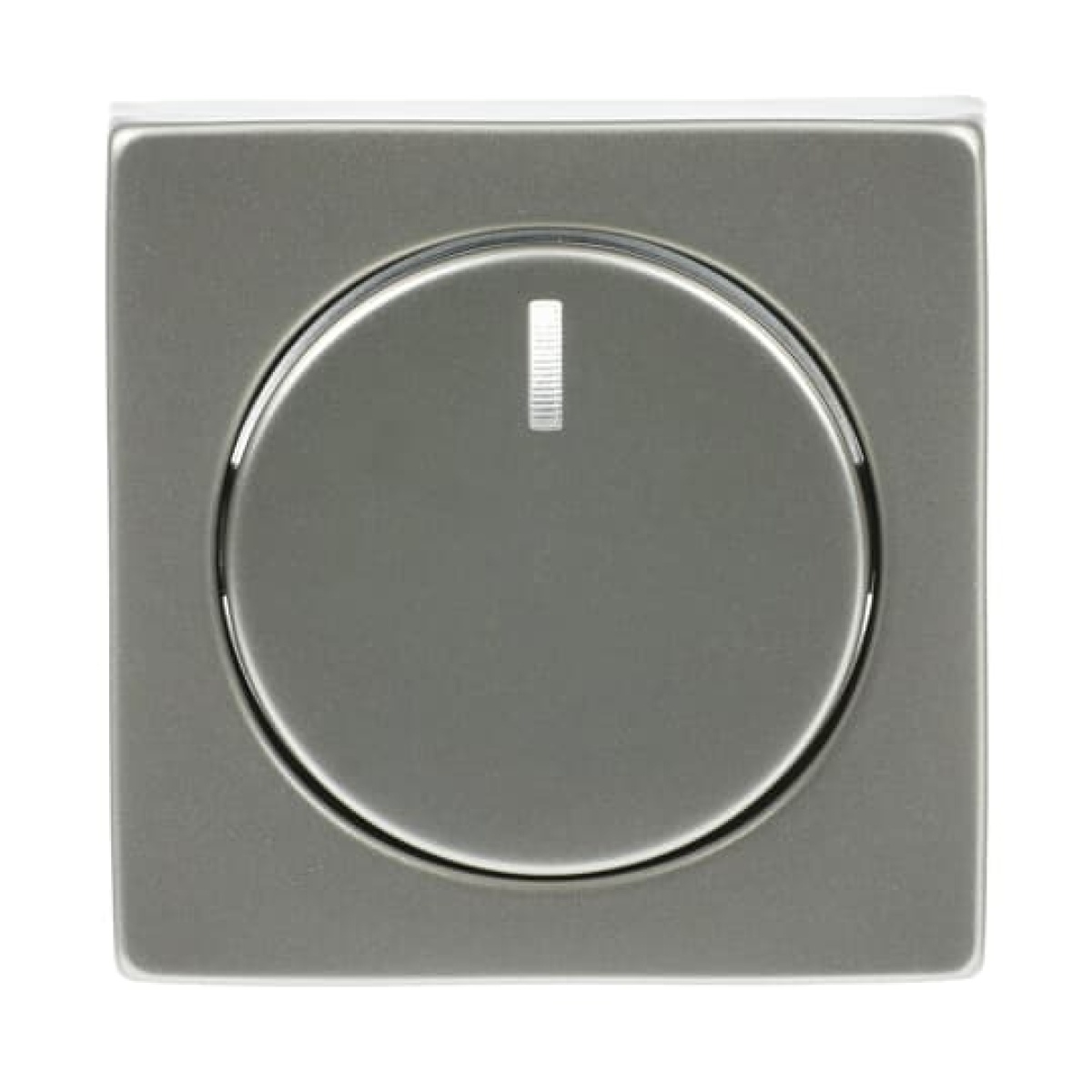 Cover plate for Dimmer Turn button with Neon lamp stainless steel - Pure Stainless Steel