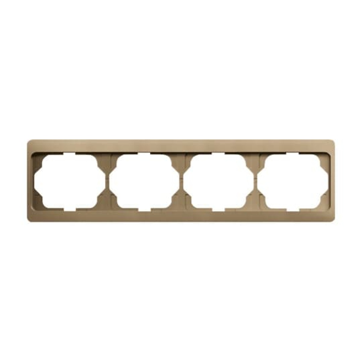 Cover frame 4-gang bronze - alpha exclusive