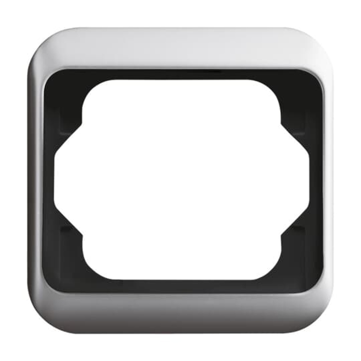 Cover frame 1-gang titanium - alpha nea