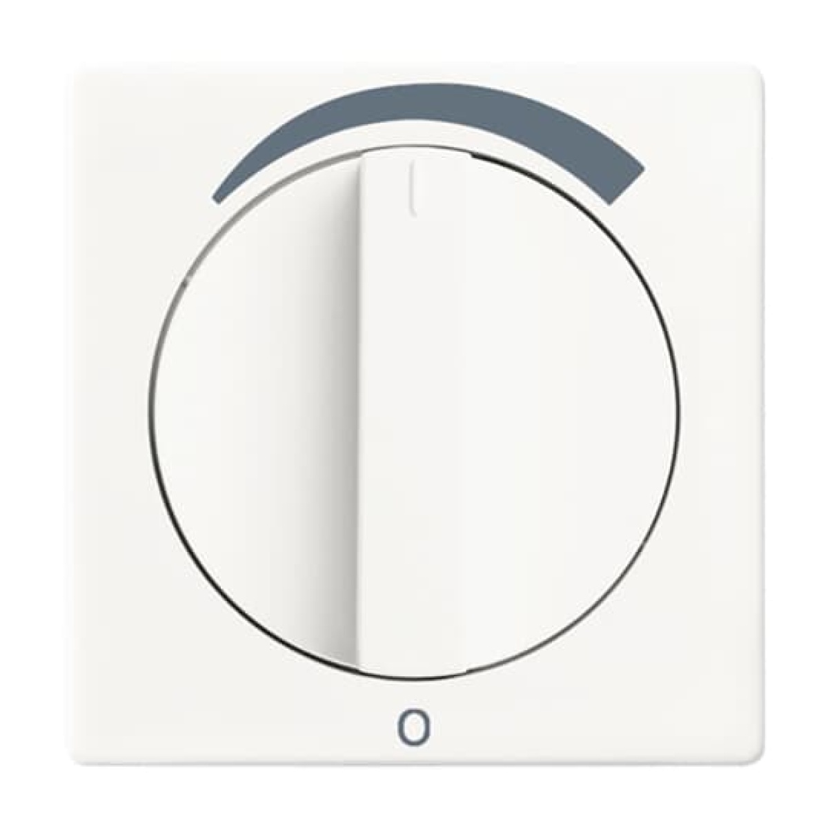 Cover plate with legend Loudspeaker Turn button studio white matt - Platform 63