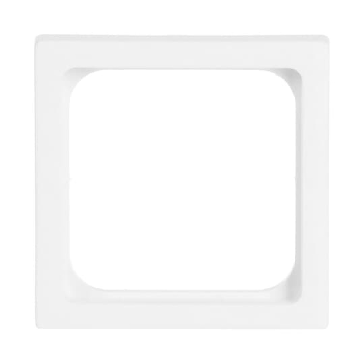 Cover plate 50x50 mm Telecommunication inserts studio white matt - Platform 63