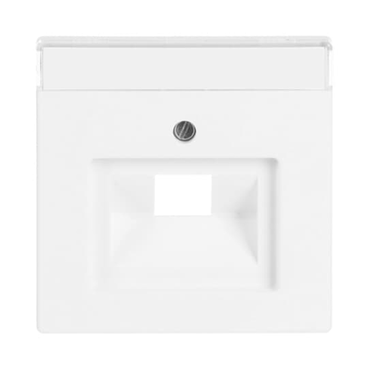 Cover plate with labelling field UAEIAE ISDN 1 gang studio white matt - Platform 63