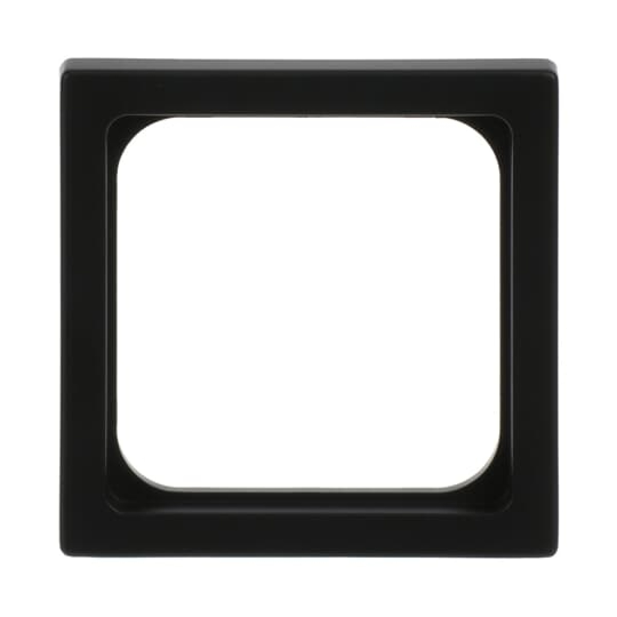 Cover plate 50x50 mm Telecommunication inserts black matt - Platform 63