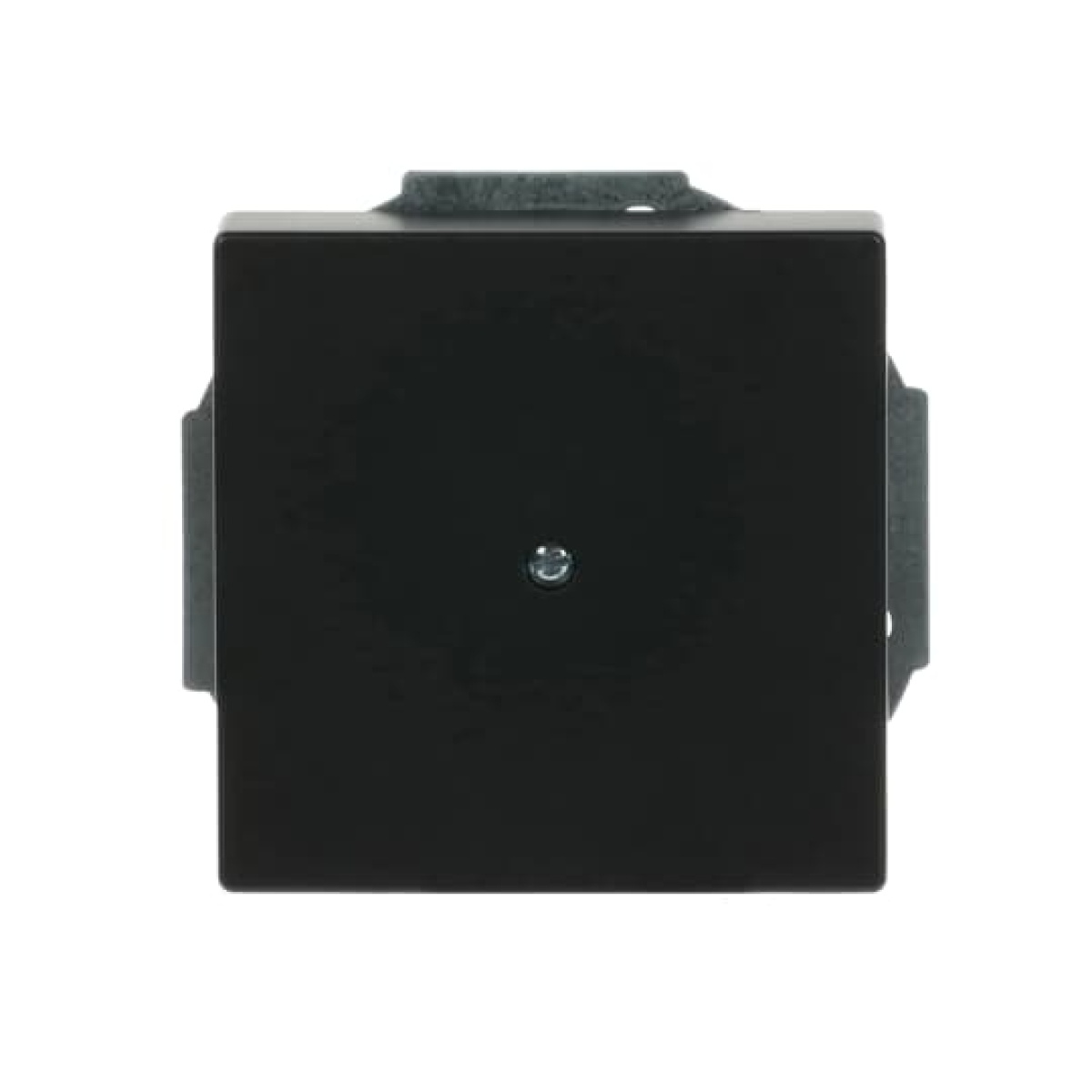 Cover plate Cable outlet 1-gang with Mounting plate black matt - Platform 63