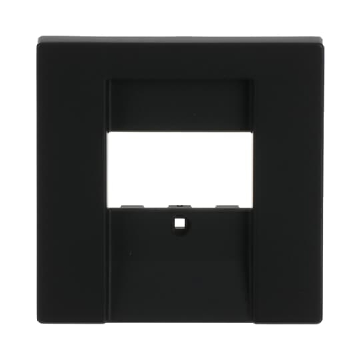 Cover plate TAE, UAETAE, USBVGAHDMIloudspeakercharging 1 gang black matt - Platform 63