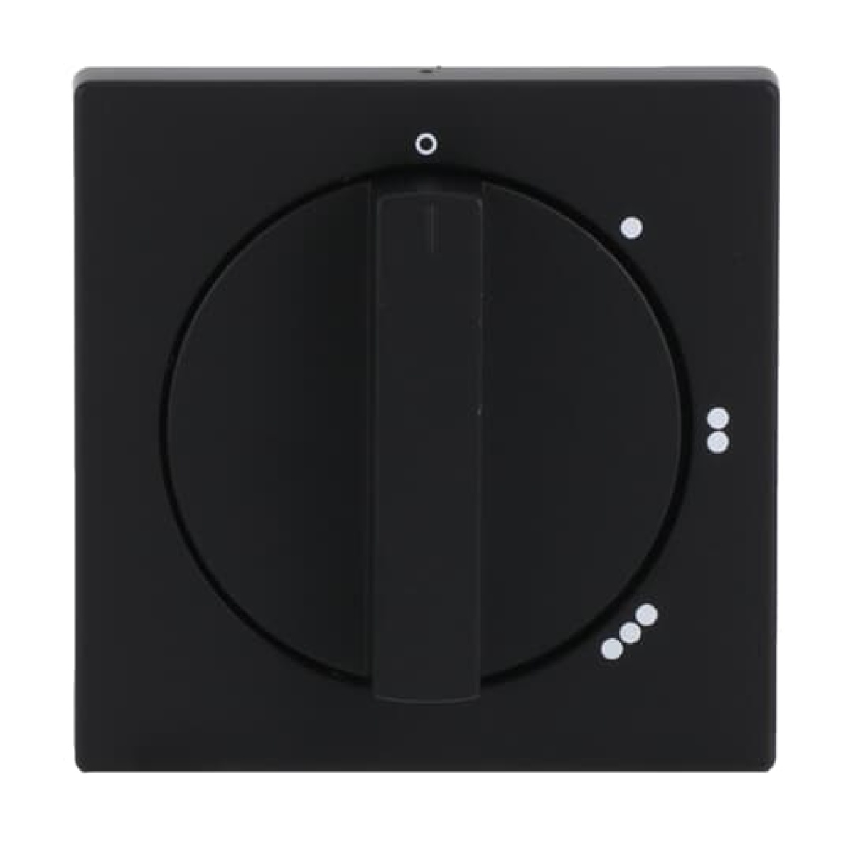 Cover plate with legend Symbol "0-1-2-3" for Level switch, Turn button black matt - Platform 63