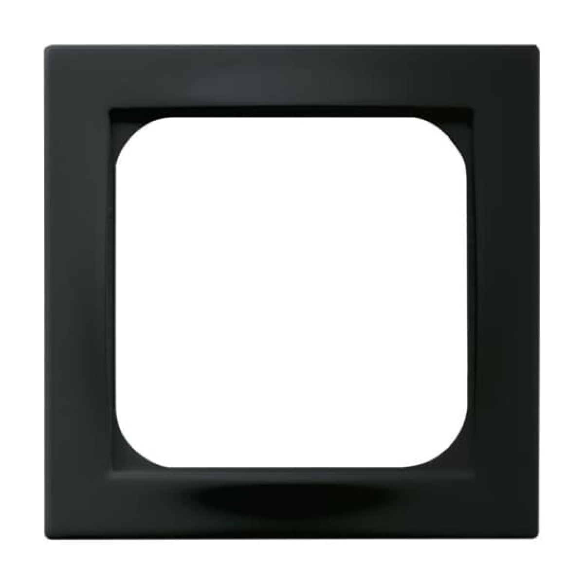 Cover plate 50x50 mm Telecommunication inserts black matt - impuls