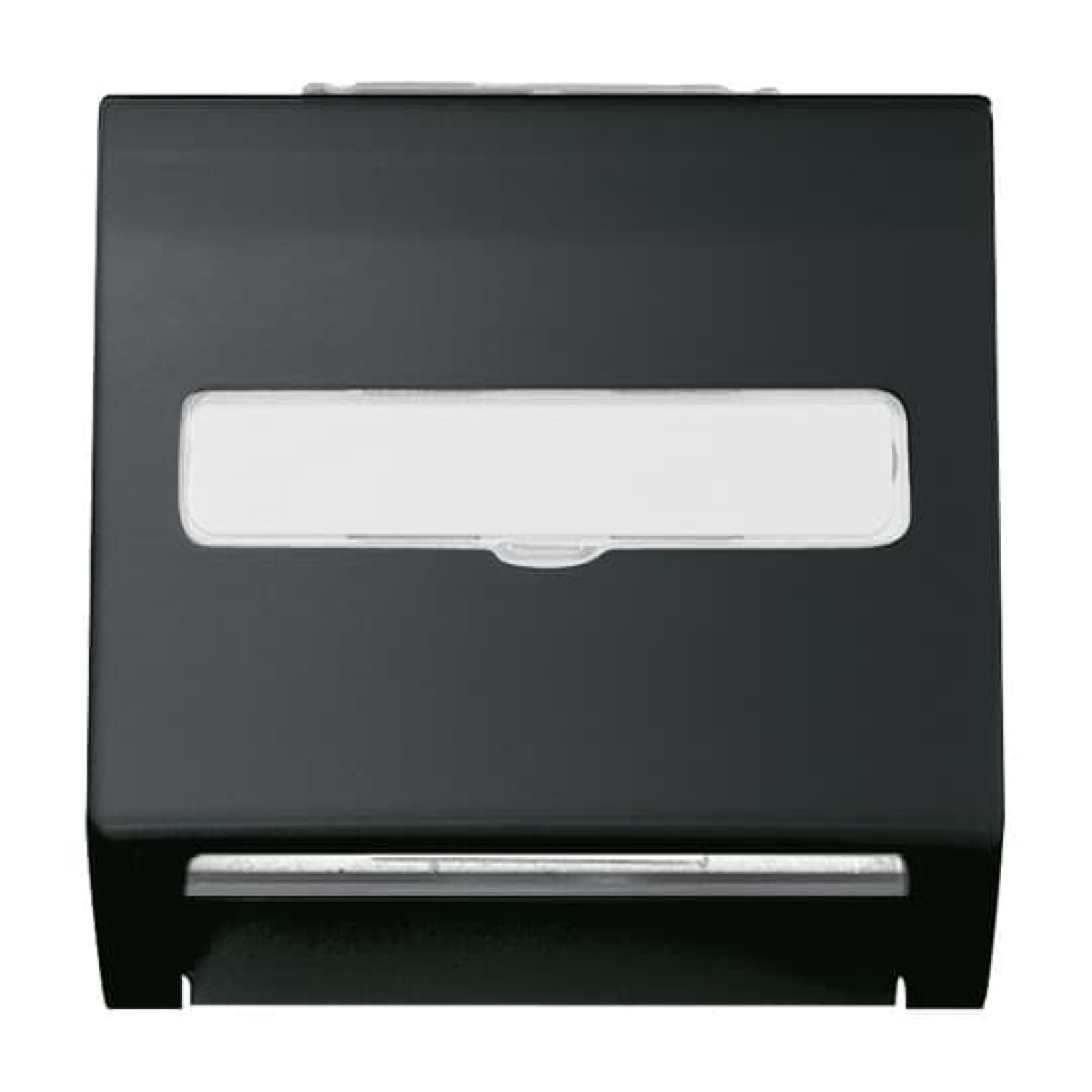 Cover plate with labelling field For data connection housing black matt - impuls