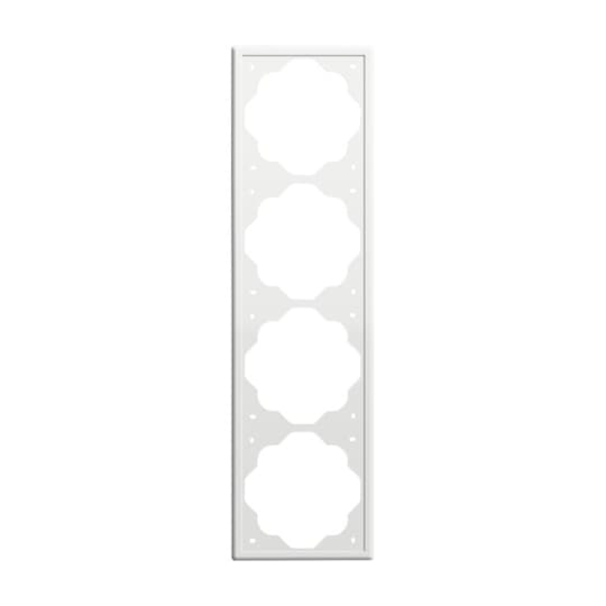 Cover frame 4-gang studio white matt - impuls