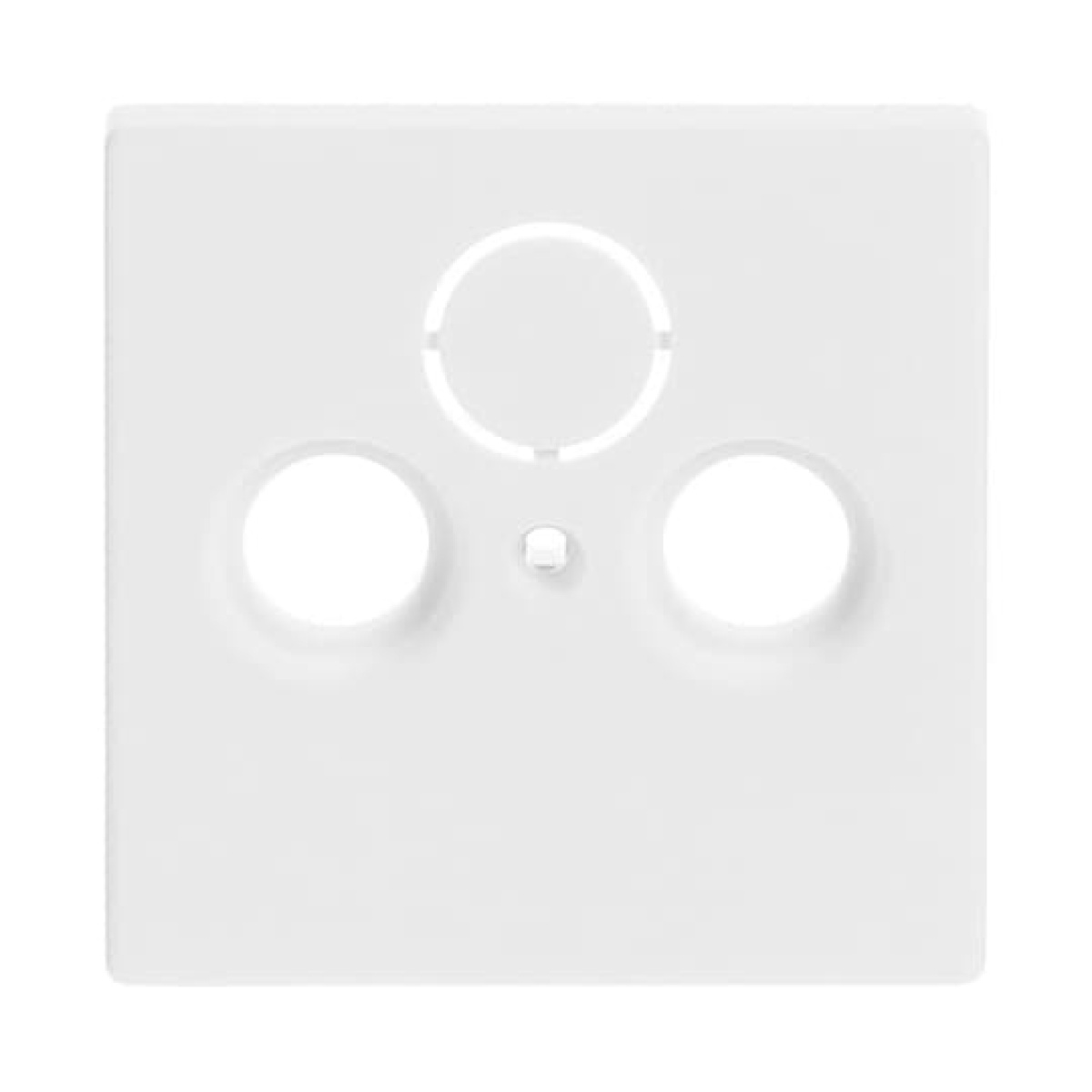 Cover plate SAT 3 gang studio white matt - Platform 63