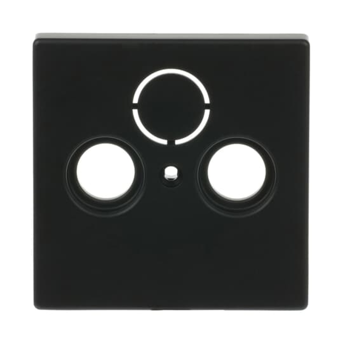 Cover plate SAT 3 gang black matt - Platform 63