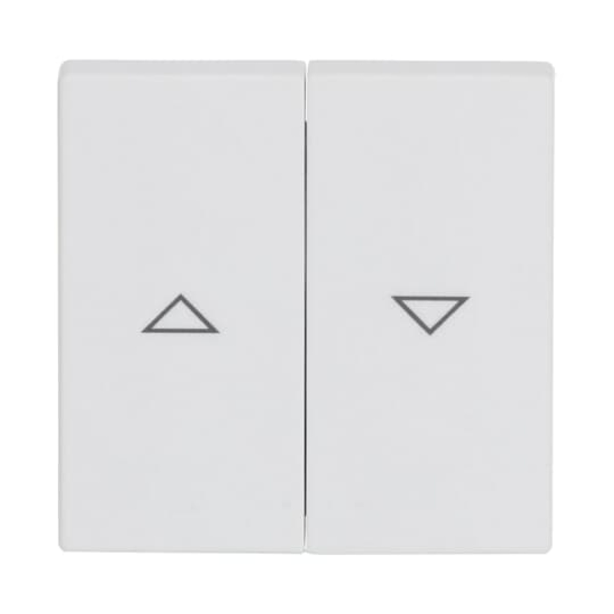 Rocker with legend Symbol "arrows" for Venetian blind, Two-part rocker studio white matt - Platform 63