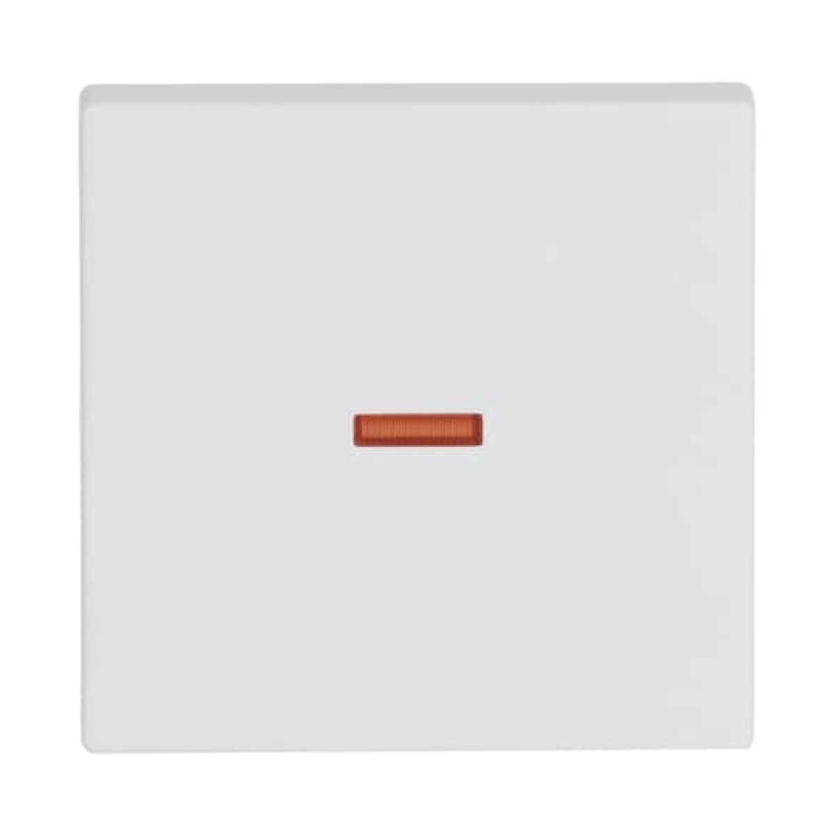 Rocker with Small Red Calotte for Switchpush button, Single rocker studio white matt - Platform 63