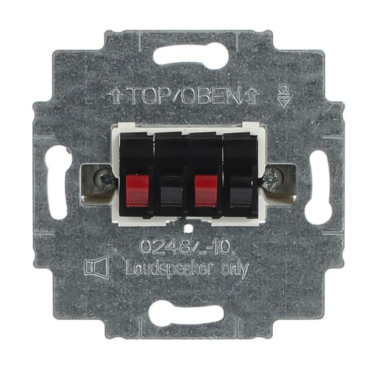 Connection box Loudspeaker Straight version 4gang anthracite