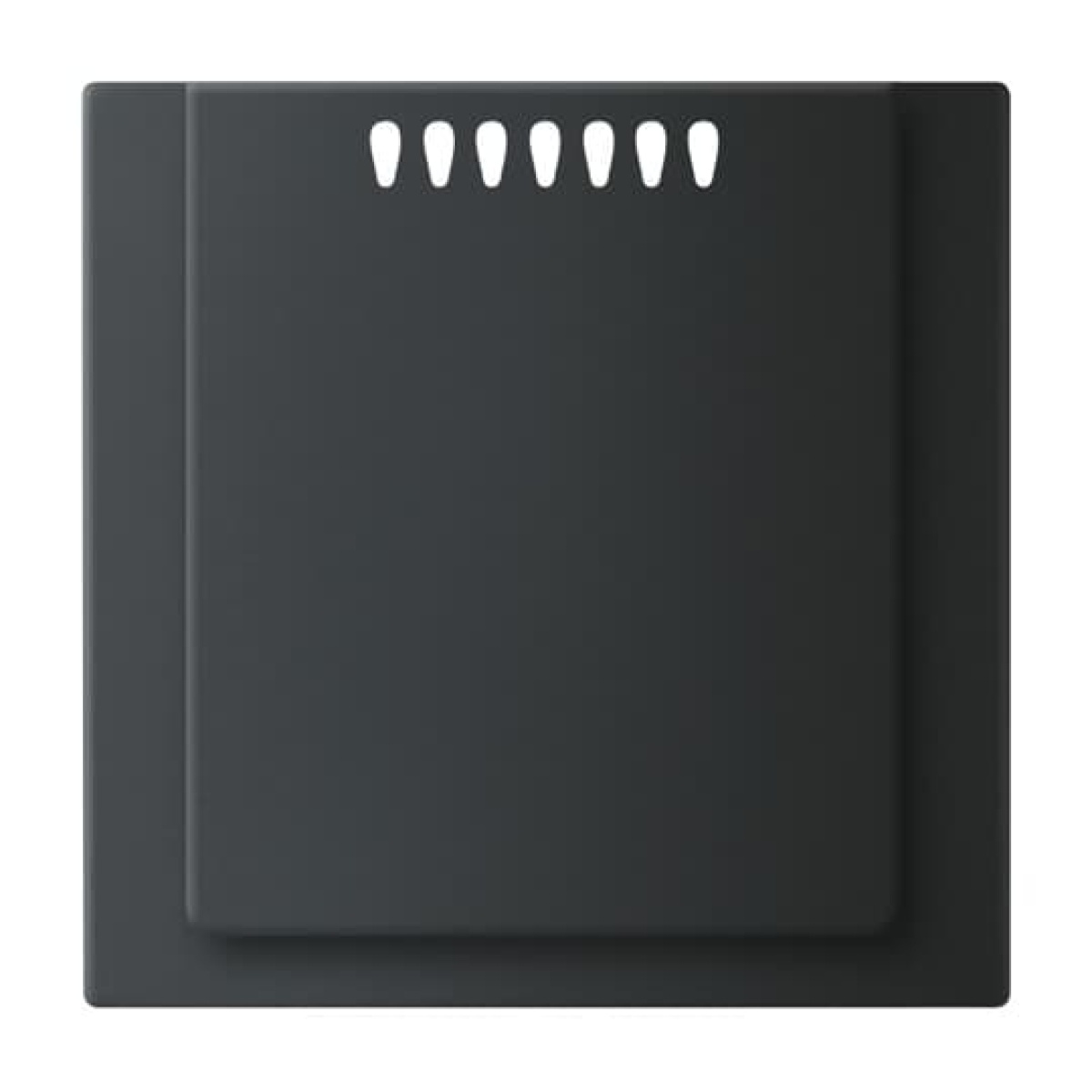 Cover plate for Cooling Central cover plate black matt - impuls