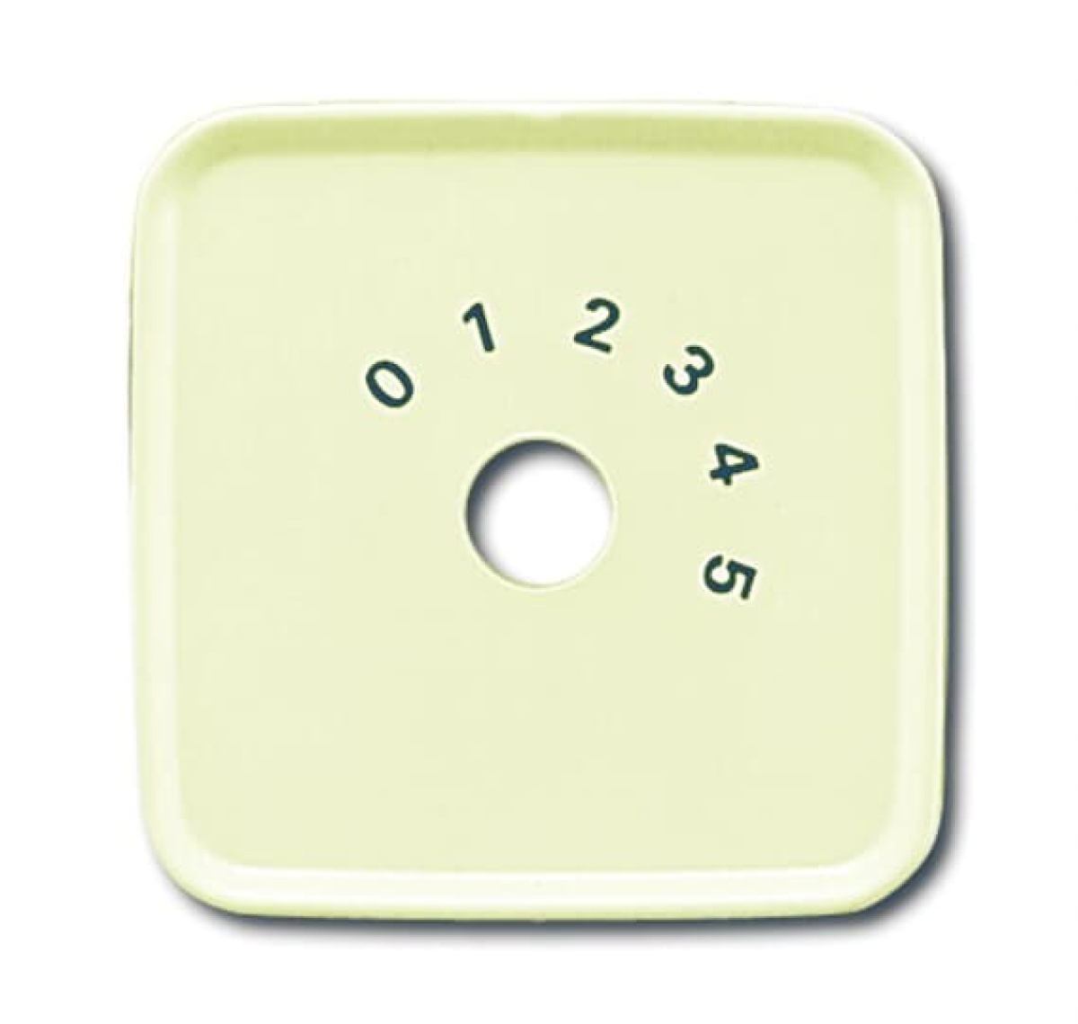 Cover plate with legend white - Busch-Duro 2000 SI