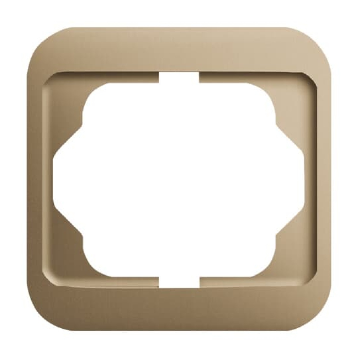 Cover frame 1-gang bronze - alpha nea