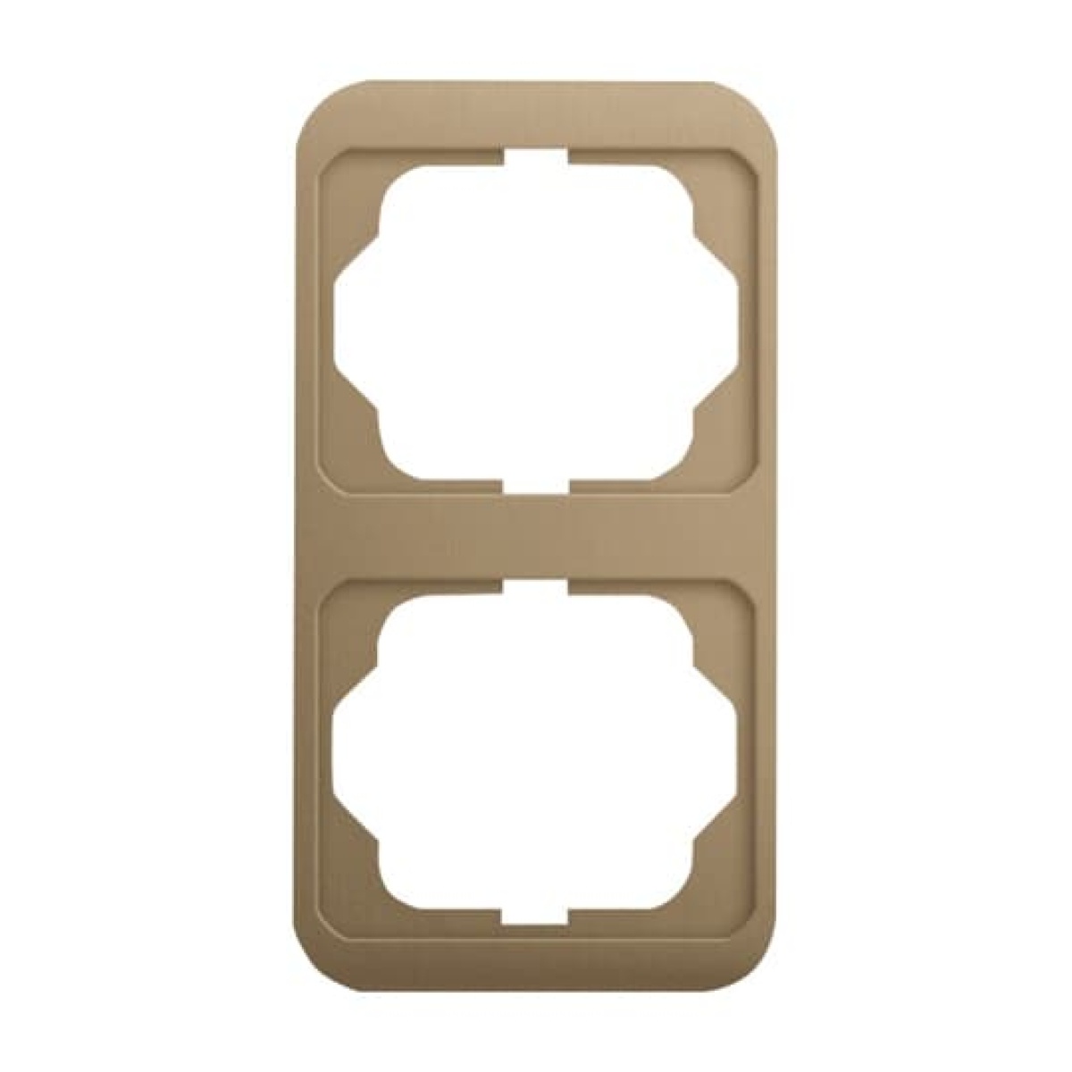 Cover frame 2-gang bronze - alpha nea