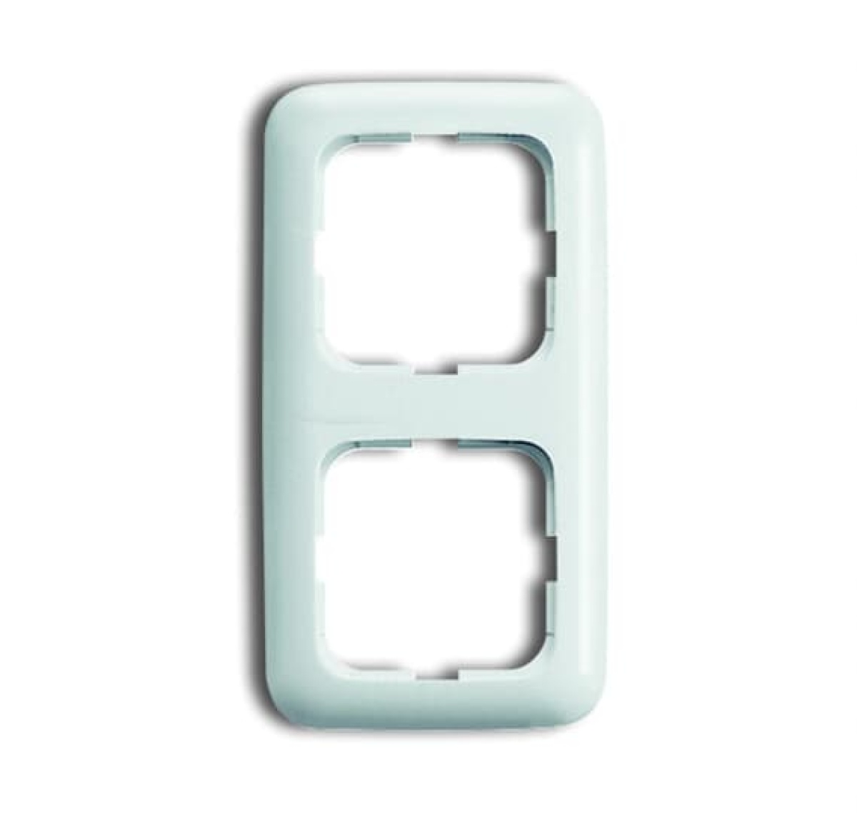 Cover frame 2-gang alpine white - Reflex SI