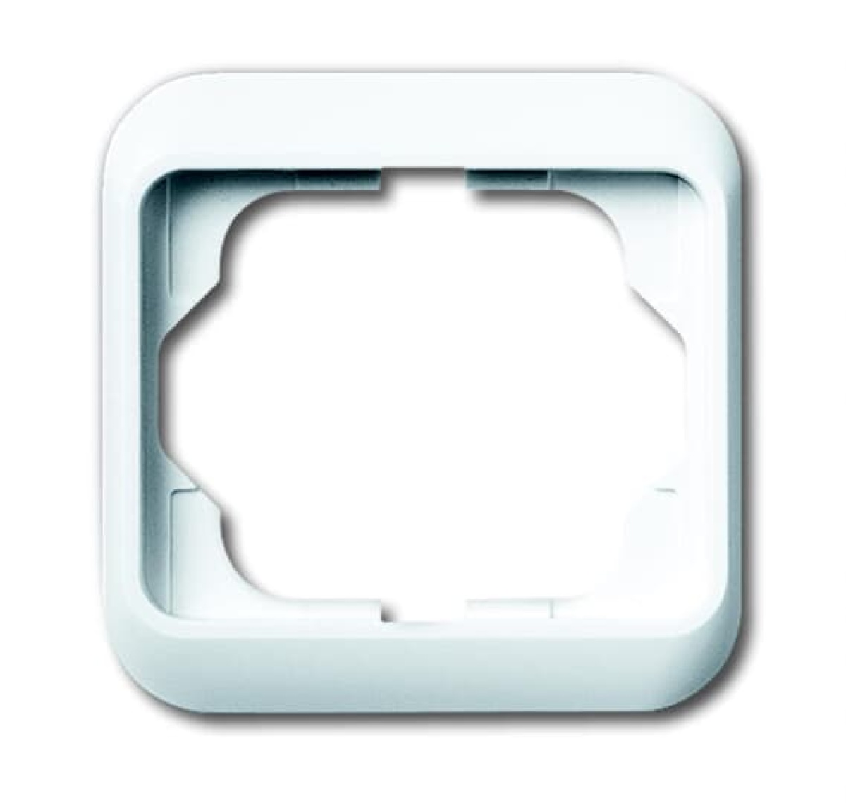 Cover frame 1-gang studio white - alpha nea