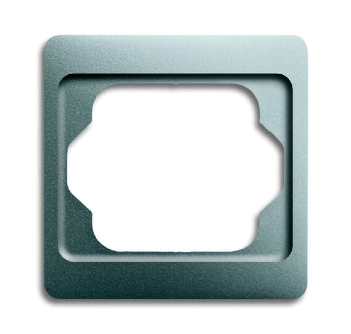 Cover frame 1-gang titanium - alpha exclusive