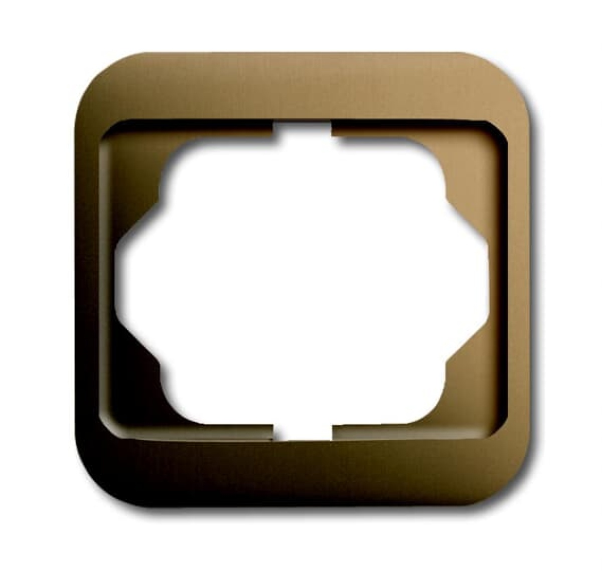 Cover frame 1-gang bronze - alpha nea