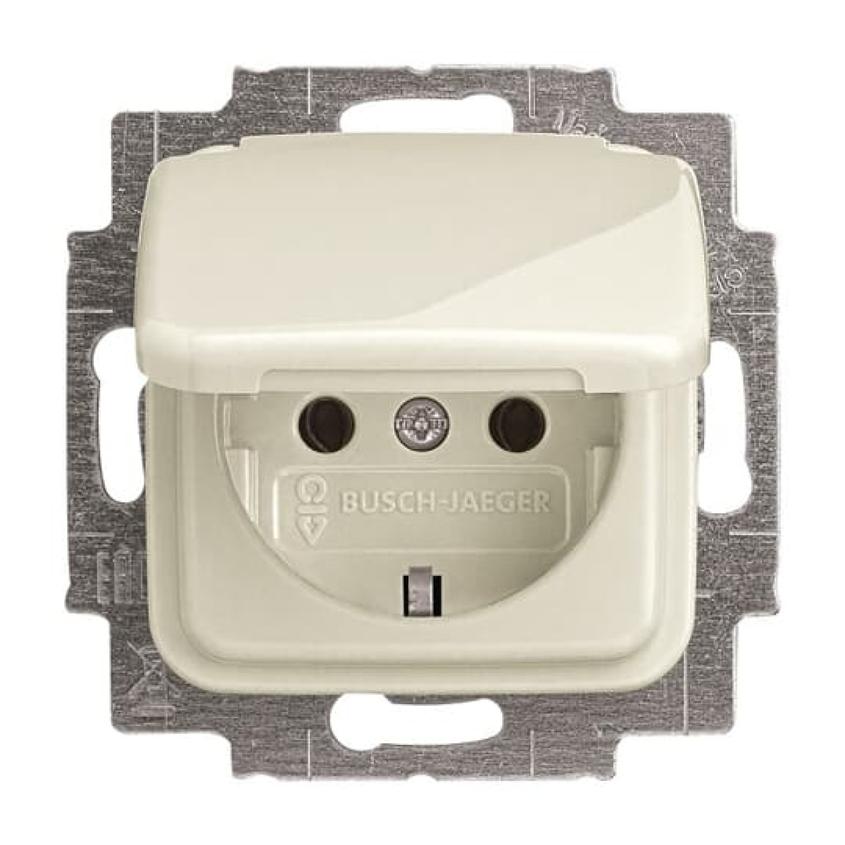 Socket Outlets with Hinged Lid white - Busch-Duro 2000 SI