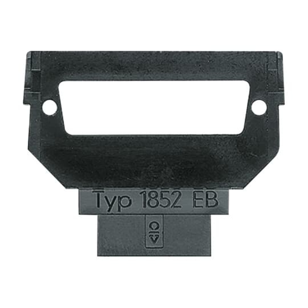 Socket Fixing Plate D-sub-miniature 1 gang anthracite - Platform 63