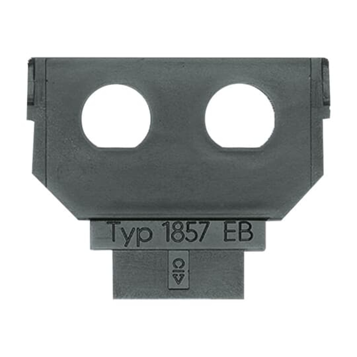 Socket Fixing Plate BNCTNC 2 gang anthracite - Platform 63