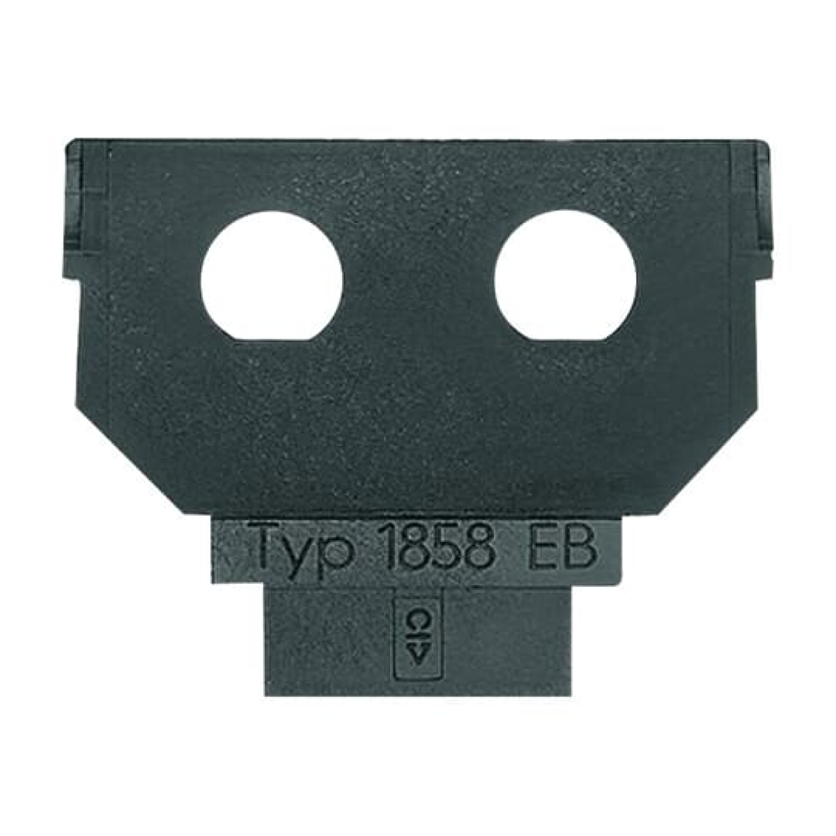 Socket Fixing Plate BNCTNC 2 gang anthracite - Platform 63