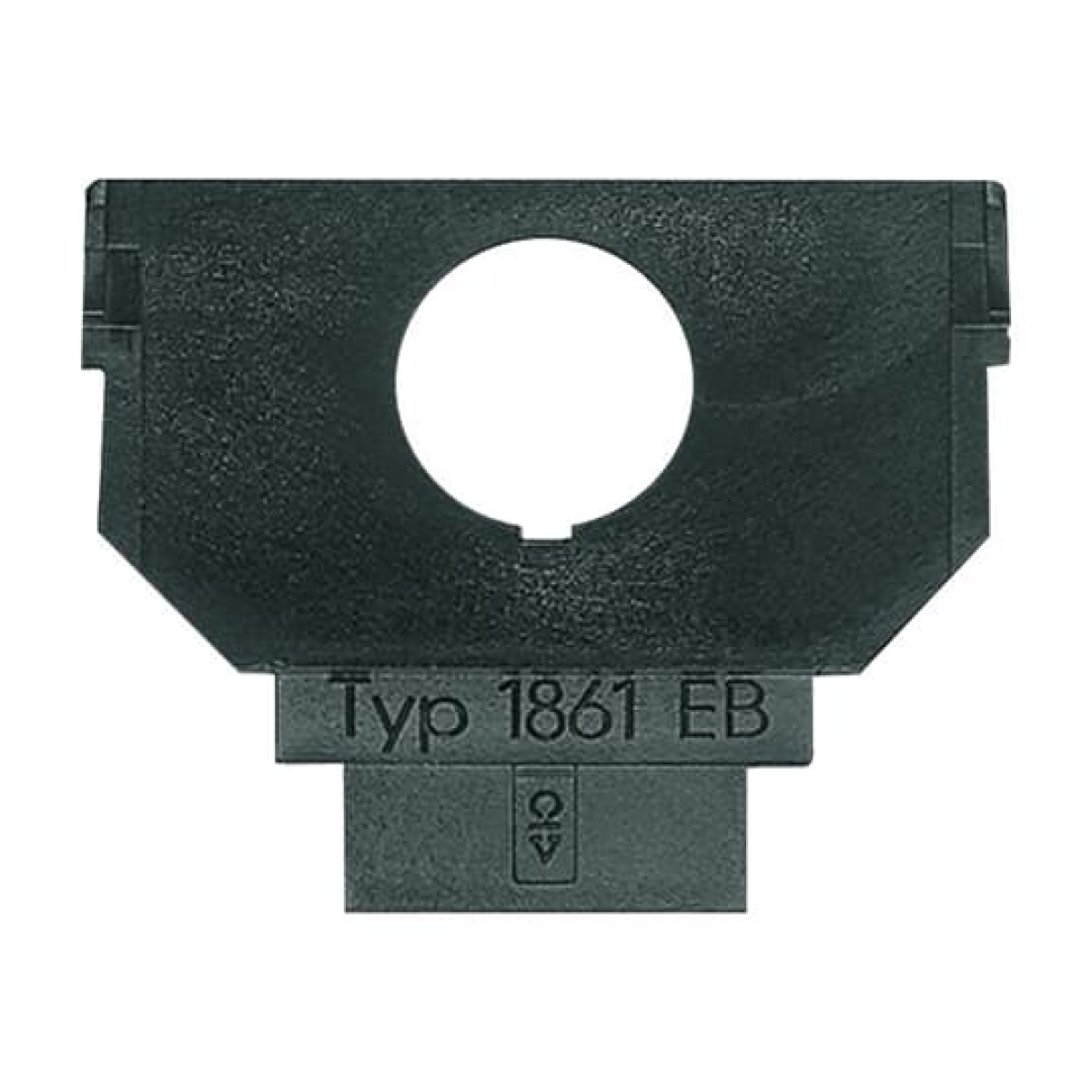 Socket Fixing Plate Communication devices 1 gang anthracite - Platform 63