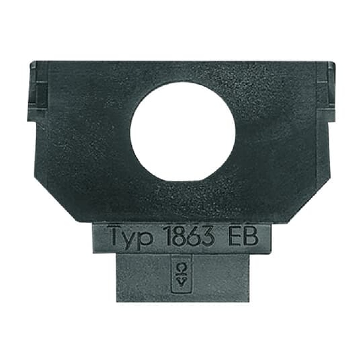 Socket Fixing Plate Communication devices 1 gang anthracite - Platform 63