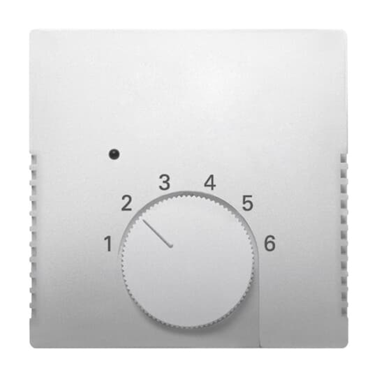 Cover plate with legend for Thermostat Turn button stainless steel - Pure Stainless Steel