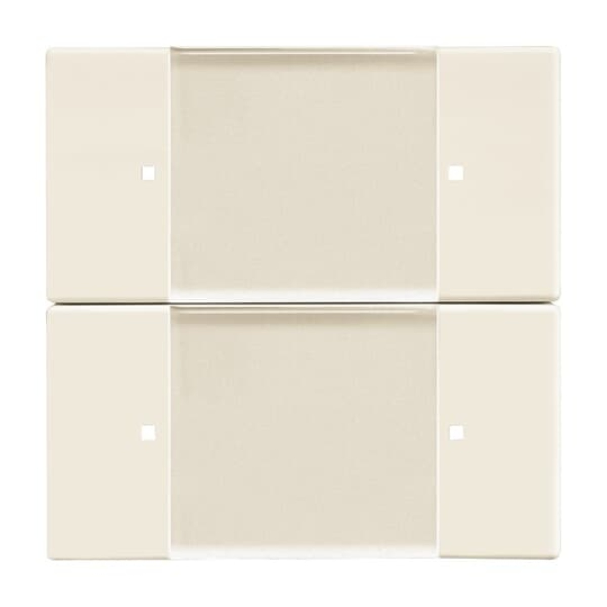 Control Element for Switchdimmer Zigbee 2gang Radio Control ivory white - 63x63