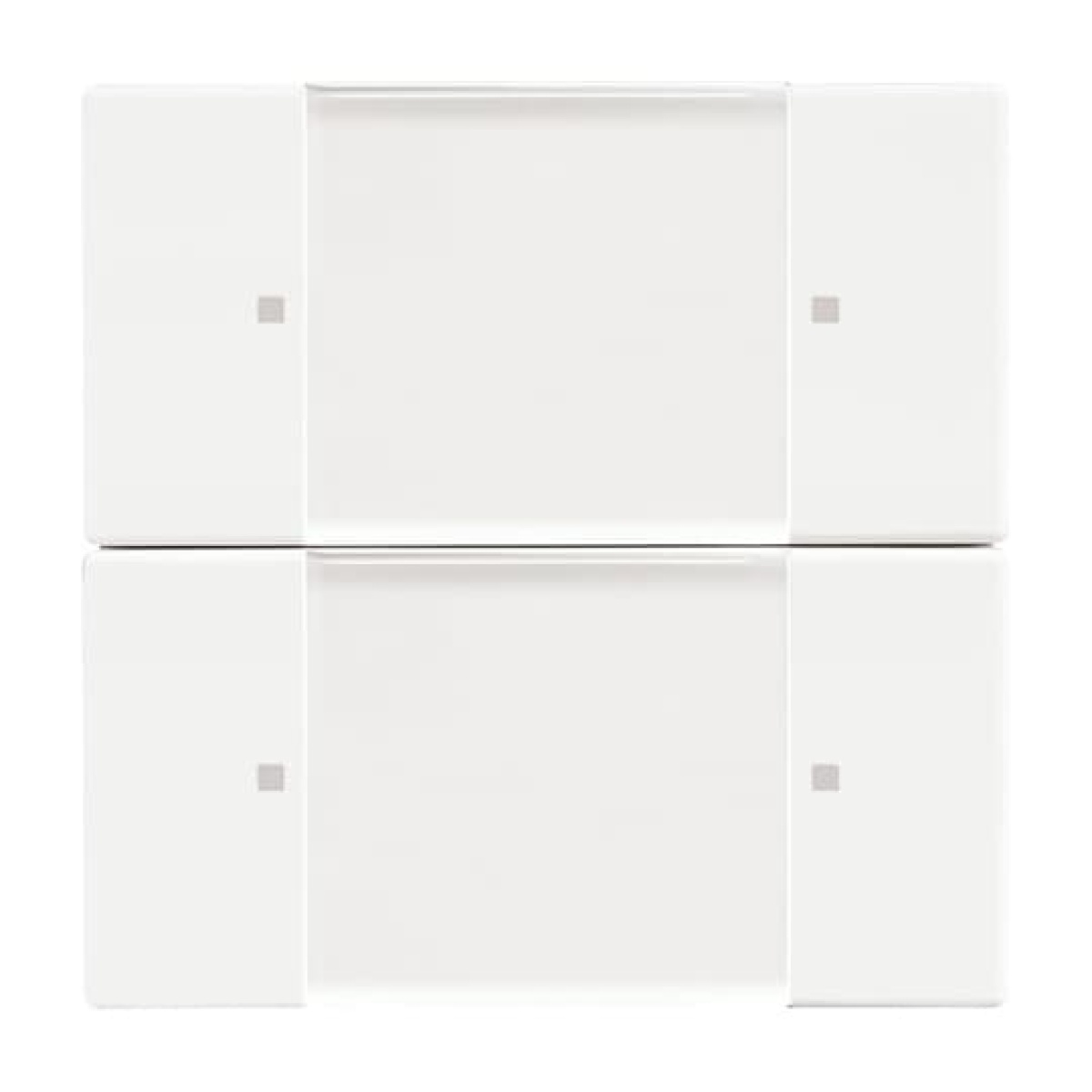 Control Element for Switchdimmer Zigbee 2gang Radio Control studio white - 63x63