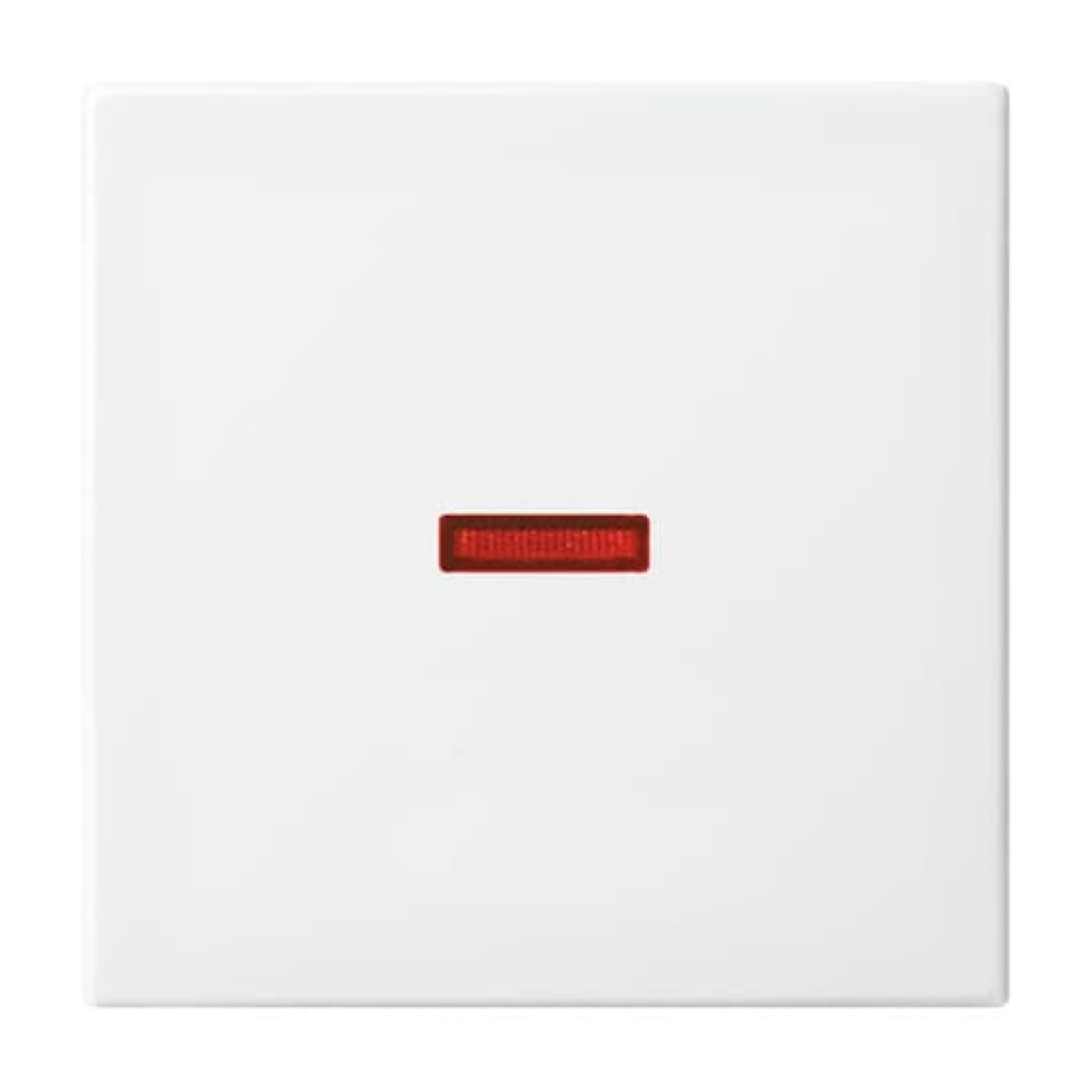 Rocker with Small Red Calotte for Switchpush button, Single rocker alpine white - Busch-balance SI
