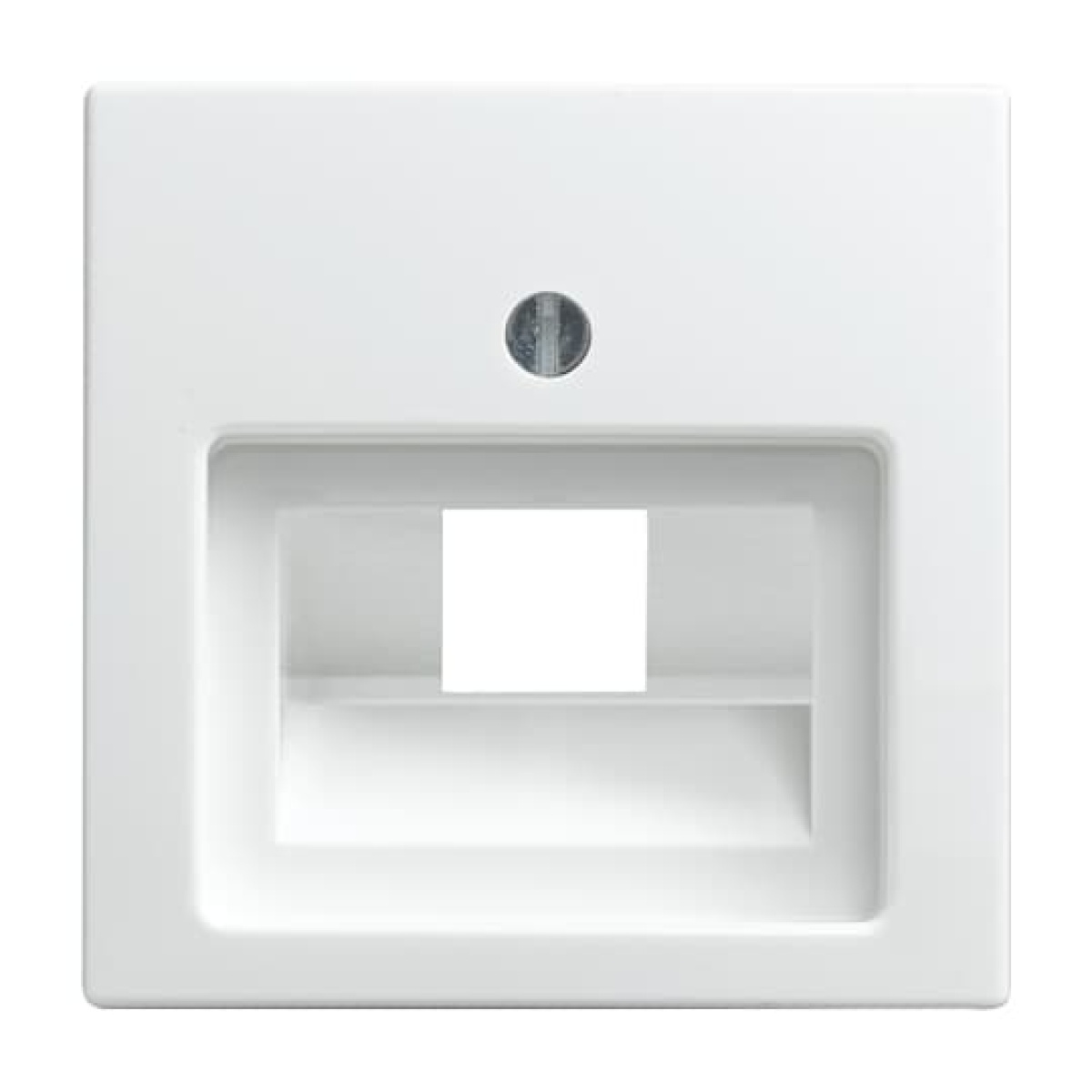 Cover plate UAEIAE ISDN 1 gang alpine white - Busch-balance SI