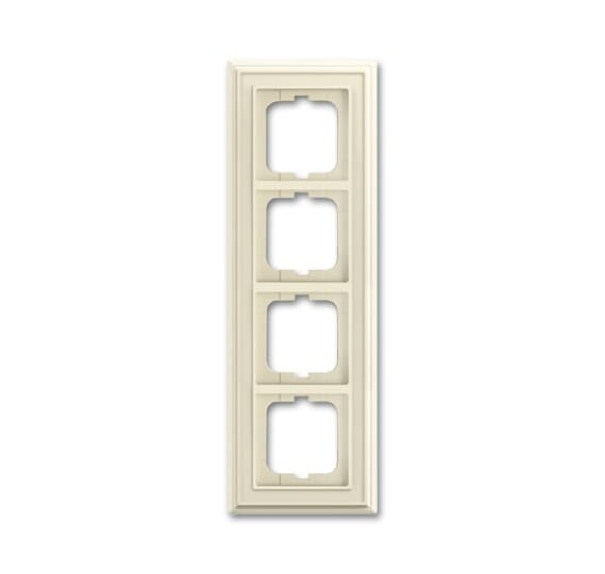 Cover frame 4-gang ivory white - Busch-Dynasty