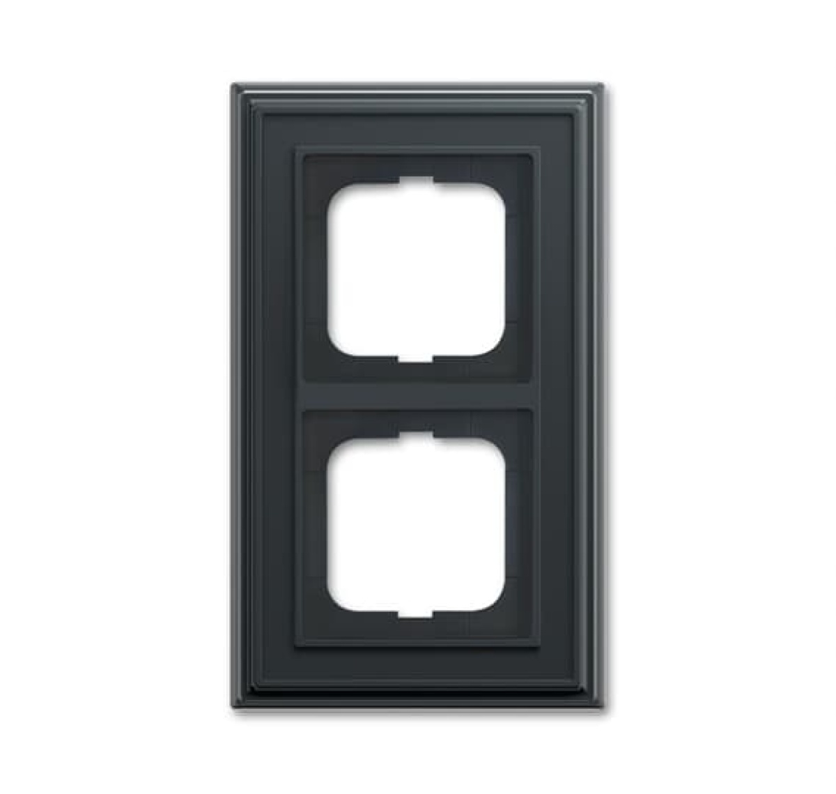 Cover frame 2-gang anthracite - Busch-Dynasty